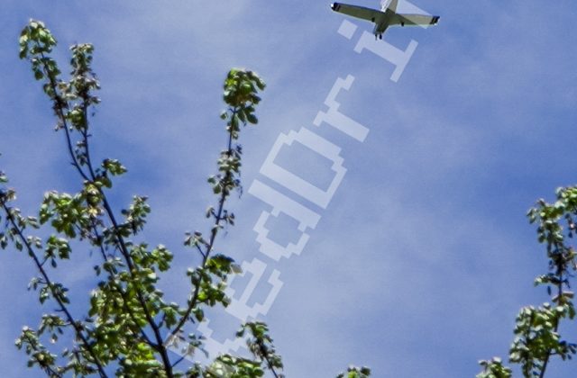 Flying overhead